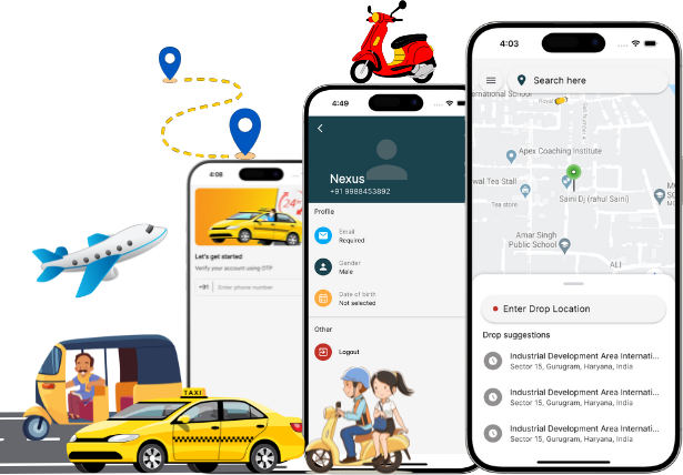Cab/taxi booking mobile app development Company in Delhi